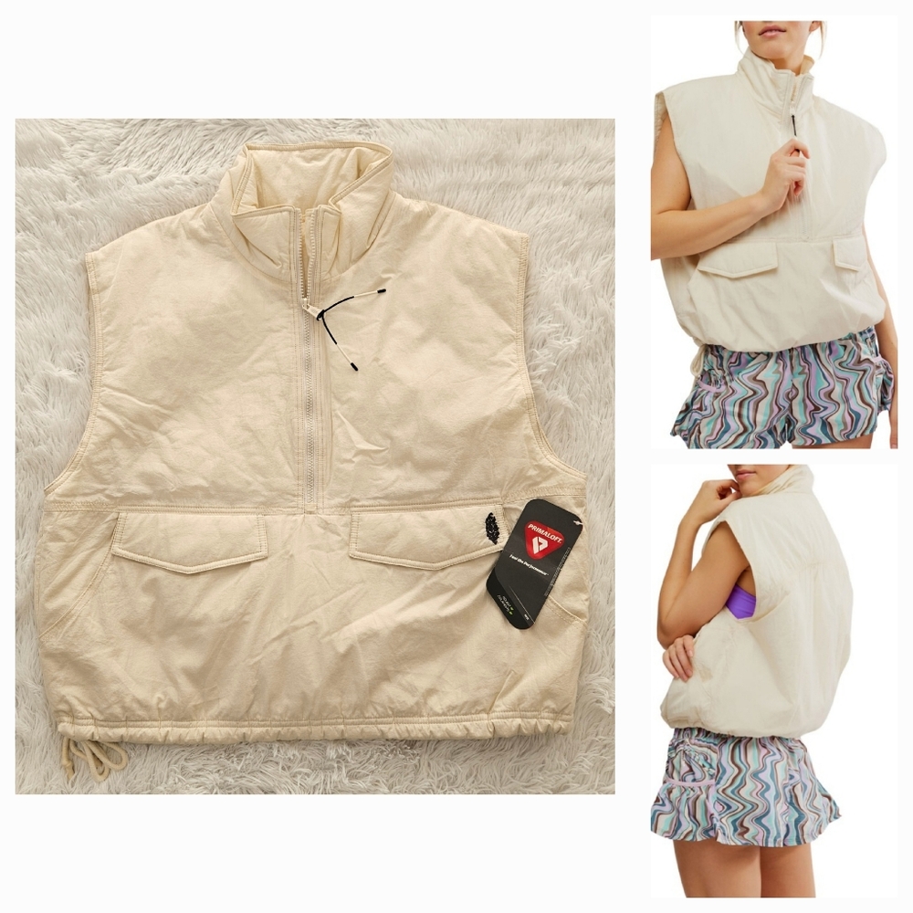 Free People Movement Off The Bleachers Vest Sea Salt